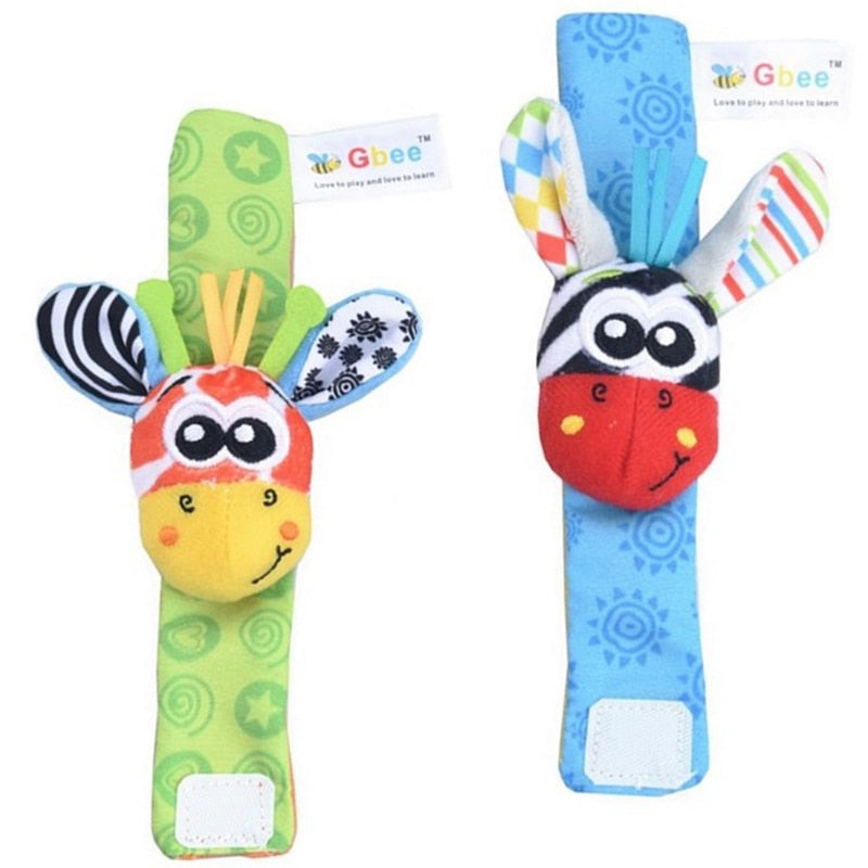 Baby Toys 0 6 12 Months Cute Stuffed Animals Baby Rattle Socks Wrist Baby Rattles Newborn Toys Make Sounds Games For Babies