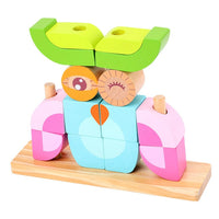 Children's Day and Night Animal Puzzle Building Blocks Educational Wooden Toys For Kids Early Learning Interactive toys Gift
