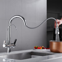 Kitchen Faucets torneira para cozinha de afundar Crane For Kitchen Water Filter Tap Three Ways Sink Mixer Kitchen Faucet WF-0195