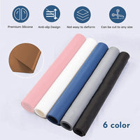 Silicone Mat Large Placemat Vinyl Table Mat Heat Resistant Anti-Slip Kitchen Picnic Dining Dish Mat Countertop Protector ESD Pad