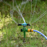 Automatic Rotating Lawn Sprinklers With support 360 Degree Rotating Water Sprinkler 3 Arms Nozzles garden Irrigation tool
