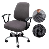 Thicken Solid Office Computer Chair Cover Spandex Split Seat Cover Universal Office Anti-dust Armchair Cover