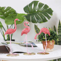 Nordic Style Flamingo Figurine Home Decoration Fairy Garden Livingroom Office Wedding Party Ornament Home Decor Accessories