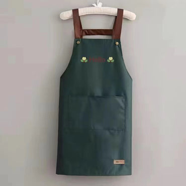 2022 Apron Home Kitchen Waterproof and Oilproof Workwear summer thin dining aprons cooking  apron  apron dress  black apron