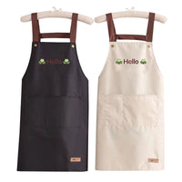 2022 Apron Home Kitchen Waterproof and Oilproof Workwear summer thin dining aprons cooking  apron  apron dress  black apron