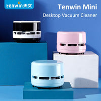 Tenwin Pink Blue Black Portable MIni Desktop Vacuum Cleaner Office For School classroom For School Office Home Tenwin Desk Dust