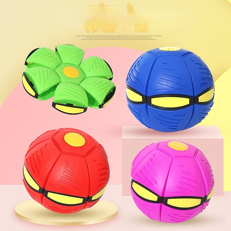 Flying UFO Flat Throw Disc Ball Without LED Light Magic Ball Toy Kid Outdoor Garden Beach Game Children&#39;s sports balls