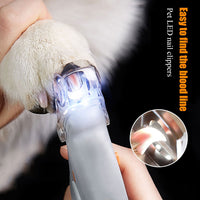 Professional LED Pet Nail Clipper Scissors Pet