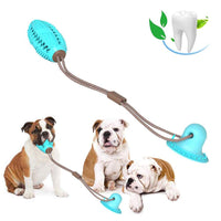 Dog Toy Silicon Suction Cup Tug Interactive Dog Ball